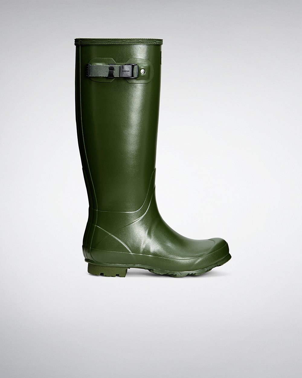 Womens Hunter Tall Rain Boots Green - Norris Field - 3148276-DS